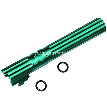 5KU 5 Pouces 123/127mm CNC Aluminium Canon Extérieur +11mm CW sens horaire Convient pour Armorer Works AW WE-TECH Tokyo Marui Hi-Capa 5.1 GBB Pistolet Airsoft