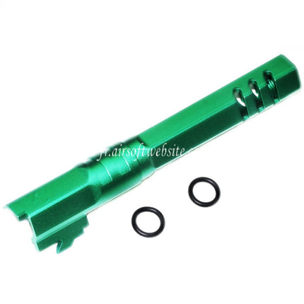 5KU 5 Pouces 123/127mm CNC Hexagone Canon Extérieur +11mm CW sens horaire Convient pour Armorer Works AW WE-TECH Tokyo Marui Hi-Capa 5.1 GBB Pistolet Airsoft