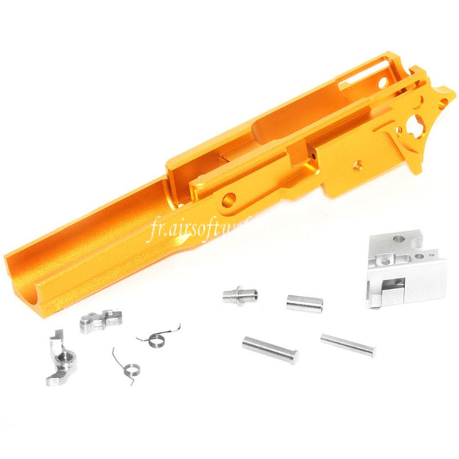 5KU CNC Aluminum Milieu Châssis Type-3 Convient pour Tokyo Marui Hi-Capa Série GBB Pistolet Airsoft