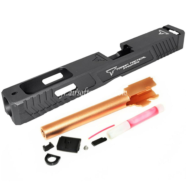 5KU TTI Combat Master CNC G34 Canon Glissière Set Convient pour Tokyo Marui G17 Série GBB Pistolet Airsoft Anthracite Gris