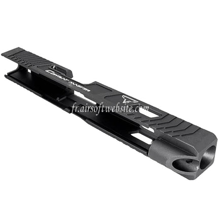 5KU TTI Combat Master CNC G34 Canon Glissière Set Convient pour Tokyo Marui G17 Série GBB Pistolet Airsoft Anthracite Gris