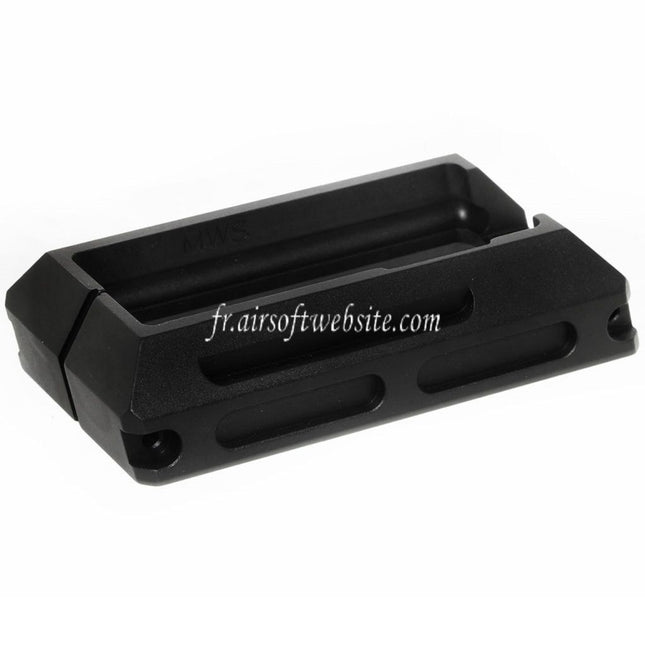 5KU CNC Aluminum Magwell Convient pour Tokyo Marui M4 M16 Série MWS GBB Fusil Airsoft Noir