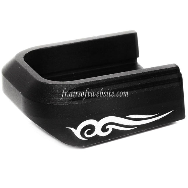 AIP Lasered Chargeur Base Plaque Couvre Type-3 Convient pour ARMY EMG SAI STI TTI AW WE Tokyo Marui Hi-Capa GBB Co2 Gaz Pistolet Chargeur Noir