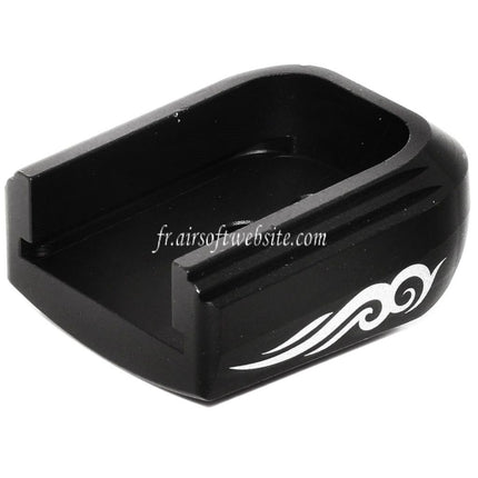 AIP Lasered Chargeur Base Plaque Couvre Type-3 Convient pour ARMY EMG SAI STI TTI AW WE Tokyo Marui Hi-Capa GBB Co2 Gaz Pistolet Chargeur Noir