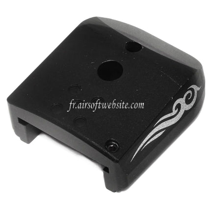 AIP Lasered Chargeur Base Plaque Couvre Type-3 Convient pour ARMY EMG SAI STI TTI AW WE Tokyo Marui Hi-Capa GBB Co2 Gaz Pistolet Chargeur Noir