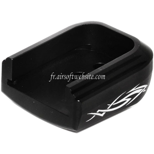 AIP Lasered Chargeur Base Plaque Couvre Type-4 Convient pour ARMY EMG SAI STI TTI AW WE Tokyo Marui Hi-Capa GBB Co2 Gaz Pistolet Chargeur Noir