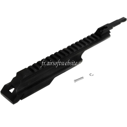 5KU 20mm Picatinny Top Railed Haut Boîtier Couverture Convient pour GHK LCT Tokyo Marui AK Série AEG GBB Fusil Airsoft Noir