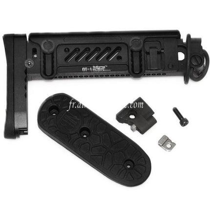 5KU PT-1 Gen2 Multi Position Side Pliable Crosse Convient pour CYMA D-Boys LCT GHK AK Série AEG GBB Fusil Airsoft Noir