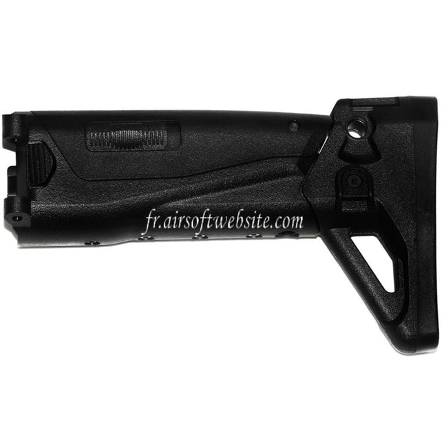CYMA 5-Positions Rétractable Side Pliable Crosse Convient pour CYMA Platinum Edition CM103 AK Alfa AEG Fusil Airsoft Noir