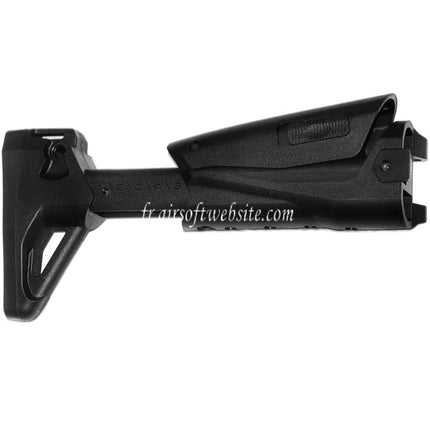 CYMA 5-Positions Rétractable Side Pliable Crosse Convient pour CYMA Platinum Edition CM103 AK Alfa AEG Fusil Airsoft Noir