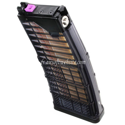 CYMA Lancer Systems L5AWM 300BLACKOUT 30 Billes Gaz Chargeur Convient pour CYMA CGS Tokyo Marui M4 M16 Série MWS GBB Fusil Airsoft