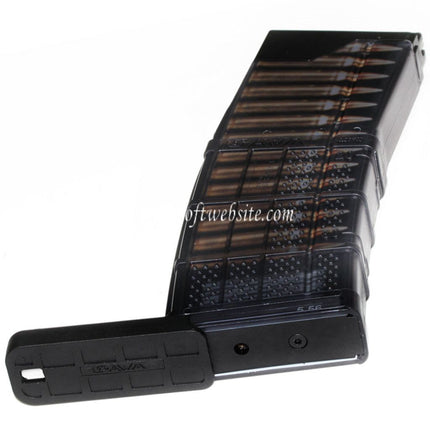 CYMA Lancer Systems L5AWM 5.56 30 Billes Gaz Chargeur Convient pour CYMA CGS Tokyo Marui M4 M16 Série MWS GBB Fusil Airsoft