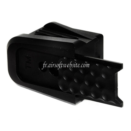 5KU CNC Aluminum Chargeur Extension Pad Convient pour Tokyo Marui G17 G18C G-Série GBB Pistolet Chargeur