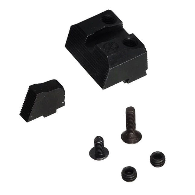 Guns Modify GM CNC Acier SU Style Silencieux Guidon Hausse Set Convient pour WE(WE-TECH) Tokyo Marui G-Série GBB Pistolet Airsoft Noir