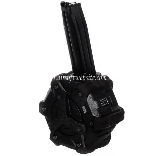 WE (WE-TECH) 350 Billes Gaz Chargeur Tambour Convient pour Hi-Capa GBB Pistolet Airsoft