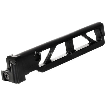 5KU Aluminium 6-Positions Skeleton ST-6 Pliable Crosse Tube avec Adaptateur Convient pour D-Boys GHK LCT CYMA AKS74 AK-105 Série AEG GBB Fusil Airsoft Noir
