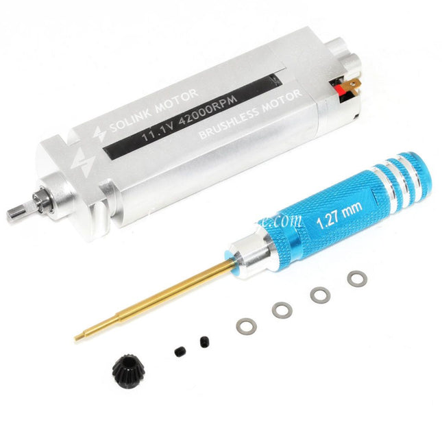 SOLINK 11.1V 42000RPM Sans Balai Moteur Convient pour Systema PTW M4 Série Fusil Airsoft