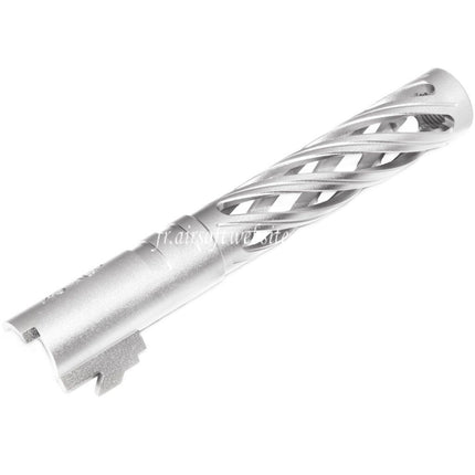 5KU 5 Pouces 123/127mm CNC Tornade Spirale Hollow Canon Extérieur +11mm CW sens horaire Convient pour Armorer Works AW WE-TECH Tokyo Marui Hi-Capa 5.1 GBB Pistolet Airsoft