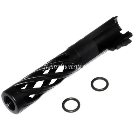 5KU 4.3 Pouces 106mm/110mm CNC Tornade Spirale Hollow Canon Extérieur +11mm CW Convient pour Tokyo Marui Hi-Capa 4.3 GBB Pistolet Airsoft
