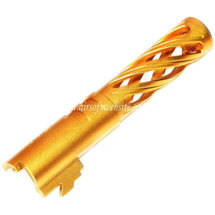 5KU 4.3 Pouces 106mm/110mm CNC Tornade Spirale Hollow Canon Extérieur +11mm CW Convient pour Tokyo Marui Hi-Capa 4.3 GBB Pistolet Airsoft