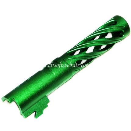 5KU 4.3 Pouces 106mm/110mm CNC Tornade Spirale Hollow Canon Extérieur +11mm CW Convient pour Tokyo Marui Hi-Capa 4.3 GBB Pistolet Airsoft