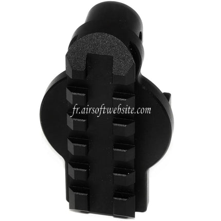 5KU 20mm Picatinny M1913 Rail Crosse Adaptateur Convient pour CYMA G&P Tokyo Marui MP5K PDW AEG Série Fusil Airsoft Noir