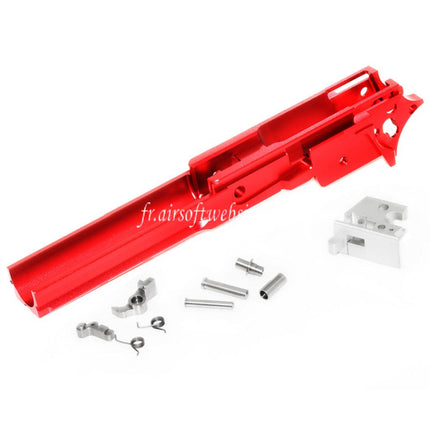 5KU CNC Aluminum Milieu Châssis Sous les rails Version Type-2 Convient pour Tokyo Marui Hi-Capa Série GBB Pistolet Airsoft