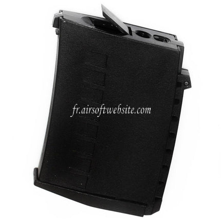 CYMA 300 Billes Polymère Hi-Cap Chargeur Convient pour Real Sword RS / S&T / CYMA / Tokyo Marui SVD Dragunov Série AEG Sniper Fusil Airsoft Noir
