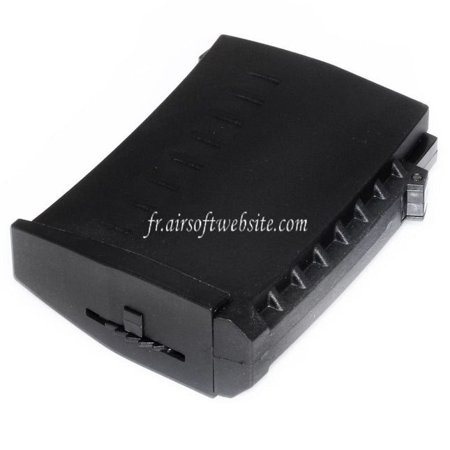 CYMA 300 Billes Polymère Hi-Cap Chargeur Convient pour Real Sword RS / S&T / CYMA / Tokyo Marui SVD Dragunov Série AEG Sniper Fusil Airsoft Noir