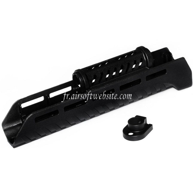 CYMA 110mm/265mm Polymère ZHUKOV Style AKM M-LOK Haut Bas Garde-Main System Convient pour CYMA AK Série AEG Fusil Airsoft Noir