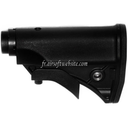 CYMA LWRCI Style Compact Rétractable Crosse avec Crosse Tube Convient pour Platinum Série MP5 AEG Fusil Airsoft Noir