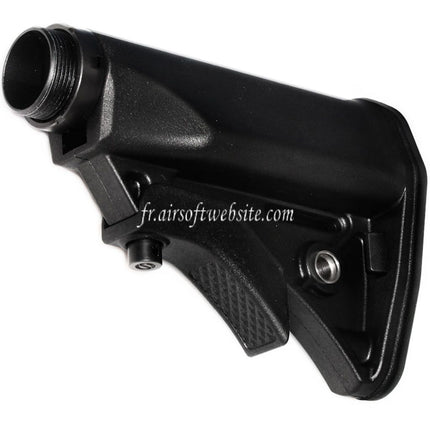 CYMA LWRCI Style Compact Rétractable Crosse avec Crosse Tube Convient pour Platinum Série MP5 AEG Fusil Airsoft Noir