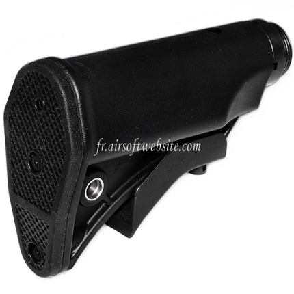 CYMA LWRCI Style Compact Rétractable Crosse avec Crosse Tube Convient pour Platinum Série MP5 AEG Fusil Airsoft Noir