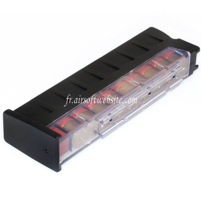 CYMA 100 Billes Mid-Cap Chargeur Convient pour EMG SGR-12 CYMA CM102 Série AEG Shotgun Airsoft Noir