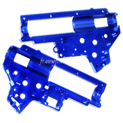 CYMA CNC Aluminum 8mm QD Vitesse Boîte Boîtier Convient pour CYMA Platinum Série M4 QBS Série AEG Fusil Airsoft Bleu