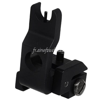 CYMA Métal Rabattable Guidon Convient pour 20mm 1913 Picatinny Rail SR25 AEG Fusil Airsoft