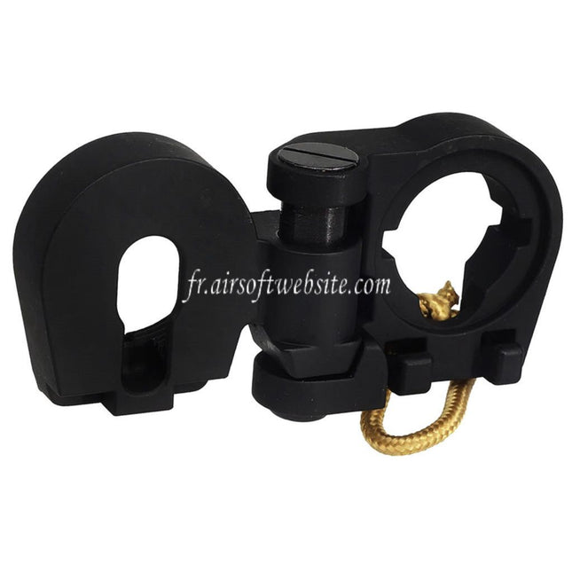 APS Métal Pliable Crosse Adaptateur Convient pour APS PER EMG GBox M4 Série GBB Fusil Airsoft Noir