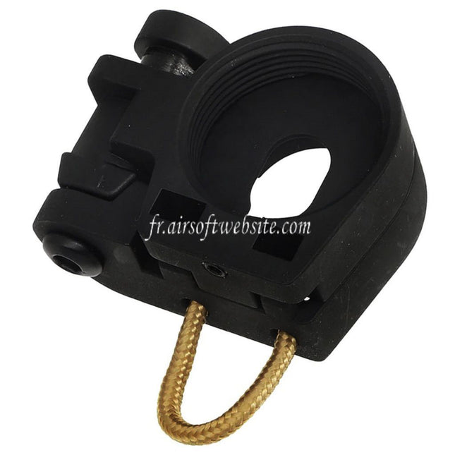 APS Métal Pliable Crosse Adaptateur Convient pour APS Tokyo Marui M4 Série AEG Fusil Airsoft Noir