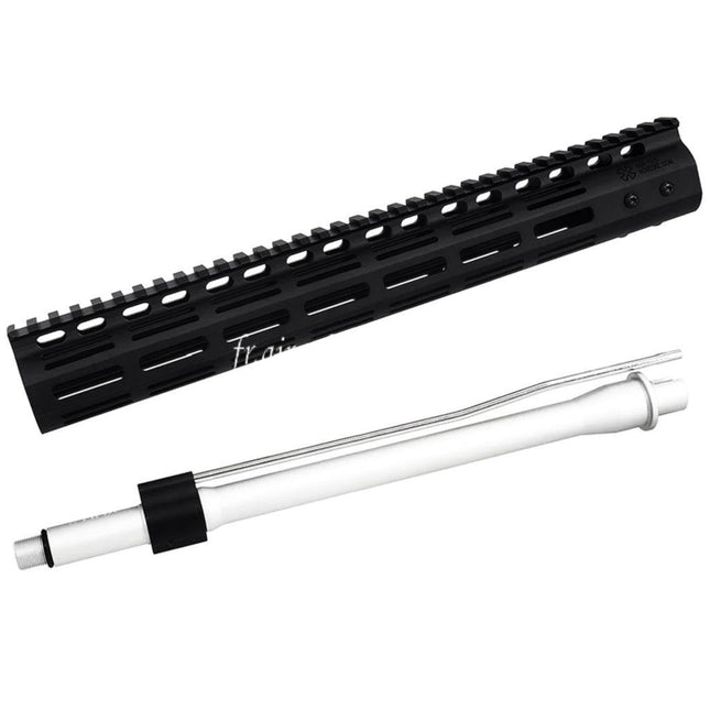 CYMA CGS Noveske N4 13.5 M-Lok Rail de Garde-Main avec Canon Extérieur Convient pour CYMA CGS AR M4 Tokyo Marui M4 MWS GBB Fusil Airsoft