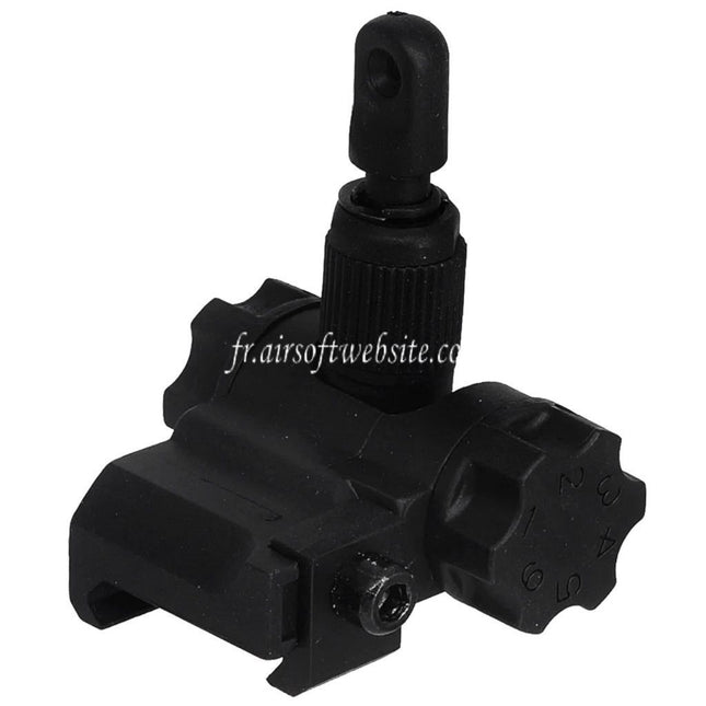 CYMA Plastique SCAR Rabattable Hausse Convient pour 20mm 1913 Picatinny Rail AEG Fusil Airsoft