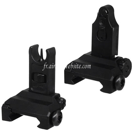 CYMA Métal Spikes Rabattable Guidon Hausse Convient pour 20mm 1913 Picatinny Rail M4 M16 AEG Fusil Airsoft