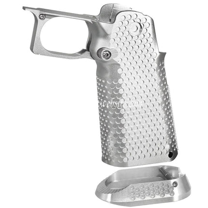 5KU CNC Aluminum Pistolet Poignée Le Châssis Ensemble Infinity Style Type-1 Convient pour Tokyo Marui Hi-Capa 5.1 4.3 Série GBB Pistolet Airsoft