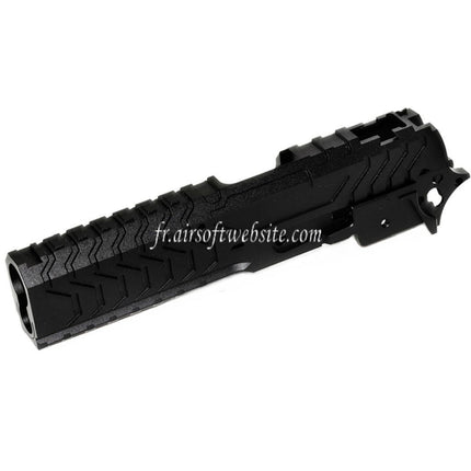 5KU CNC Aluminium Matrix Style Glissière et Milieu Châssis Set Convient pour Tokyo Marui Hi-Capa Série GBB Pistolet Airsoft