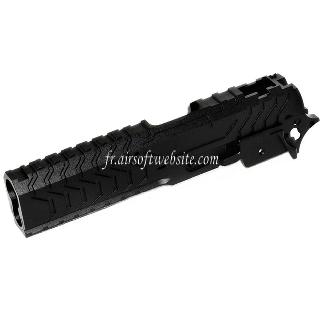 5KU CNC Aluminium Matrix Style Glissière et Milieu Châssis Set Convient pour Tokyo Marui Hi-Capa Série GBB Pistolet Airsoft