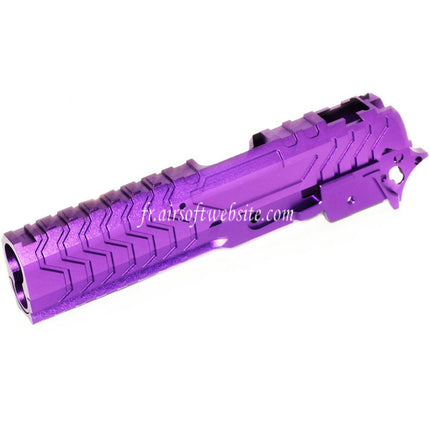 5KU CNC Aluminium Matrix Style Glissière et Milieu Châssis Set Convient pour Tokyo Marui Hi-Capa Série GBB Pistolet Airsoft