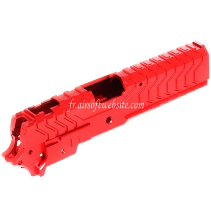 5KU CNC Aluminium Matrix Style Glissière et Milieu Châssis Set Convient pour Tokyo Marui Hi-Capa Série GBB Pistolet Airsoft