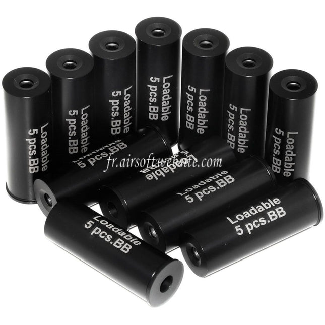 APS 12pièces 5 Billes Chasse Cartouche Convient pour APS Striker 12 CAM870 MK2 Shotgun Airsoft