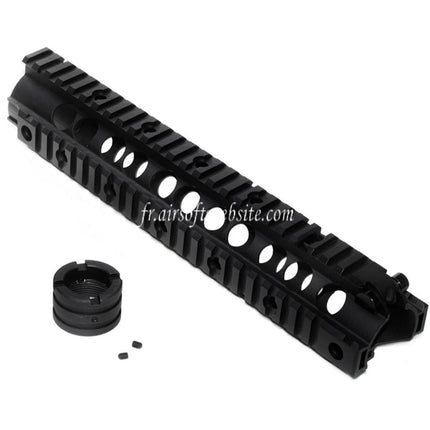 CYMA 273mm SR16 URX II RAS Garde-Main 4-Côtés Rail System Convient pour CYMA Tokyo Marui M4 M16 Série AEG Fusil Airsoft