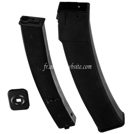 ARCTURUS Échangeable 30/95 Billes Polymère Chargeur Convient pour Arcturus PP19-01 VITYAZ SMG AEG Fusil Airsoft Noir