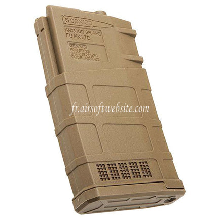 ARES 5 Pièces 130 Billes Mid-Cap Chargeur Convient pour ARES AR308 SR25 M110 Série AEG Fusil Airsoft